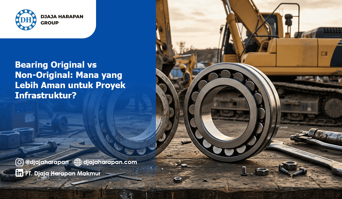 Perbandingan Bantalan Gelinding (Bearing) Original vs Non-Original untuk Alat Berat Proyek Infrastruktur, PT Djaja Harapan Group