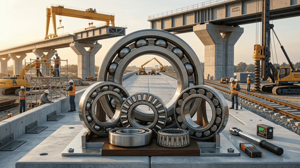 Kumpulan Bantalan Gelinding (Bearing) Industri untuk Alat Berat Proyek Konstruksi di Indonesia