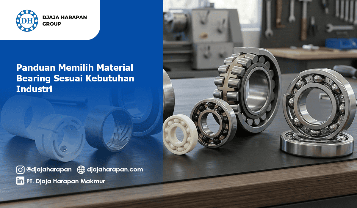 Berbagai jenis material bearing industri logam dan keramik untuk panduan pemilihan bearing oleh Djaja Harapan Group.