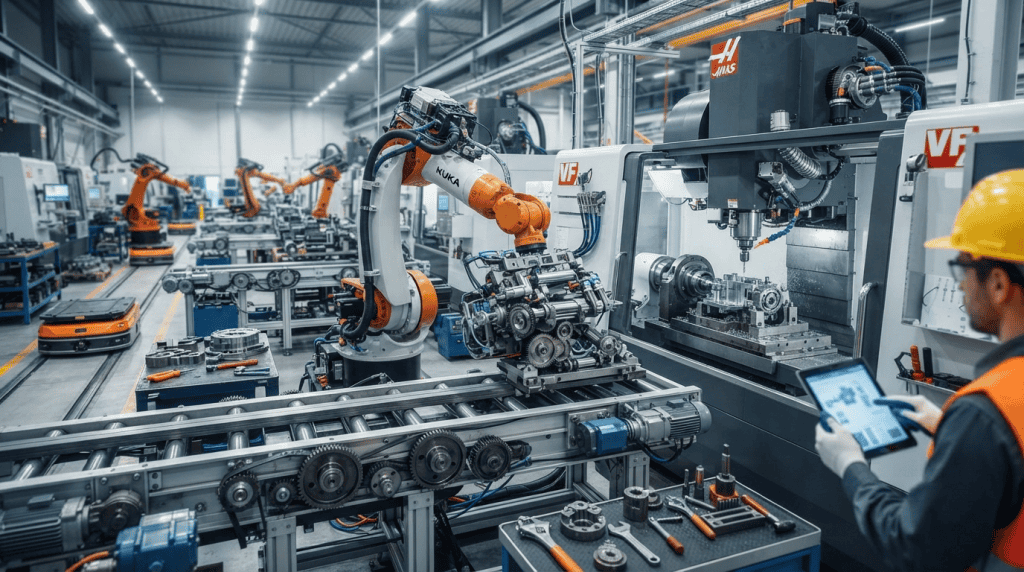 Smart Factory Tidak Terlepas dari Peran Komponen Mekanis - Sistem Otomasi Pabrik Modern