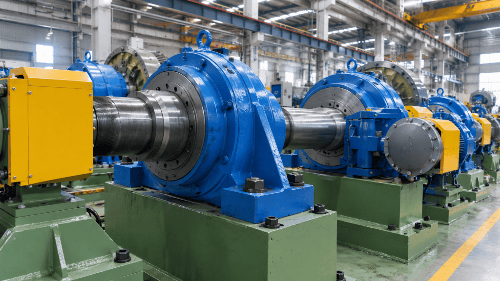 Fungsi plummer block housing bearing besar yang menopang poros mesin berat di pabrik industri