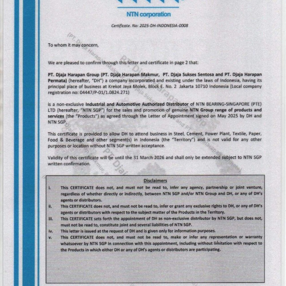 NTN Certificate 1